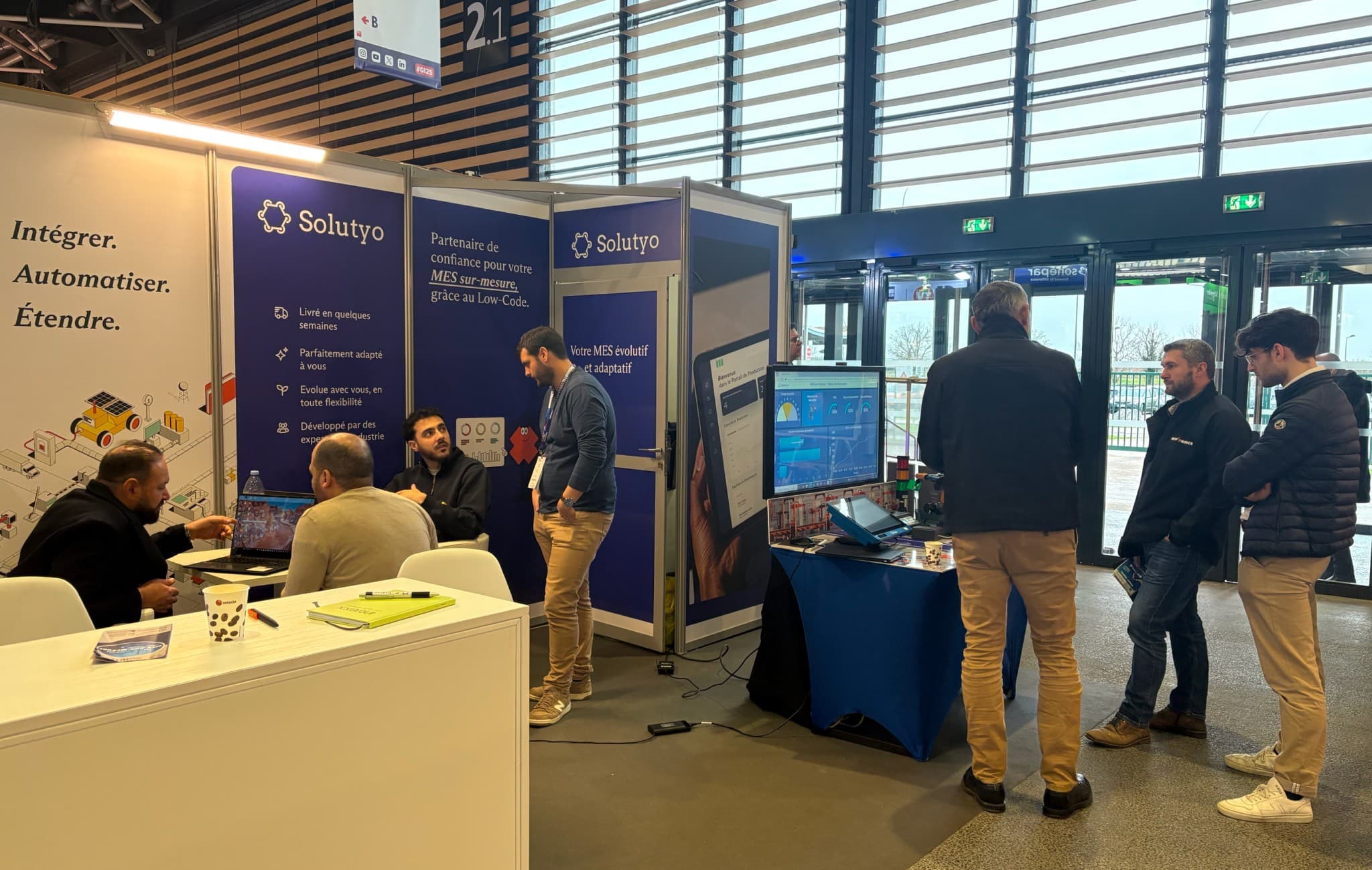 Der gemeinsame Messestand von Intrexx und Partner Solutyo