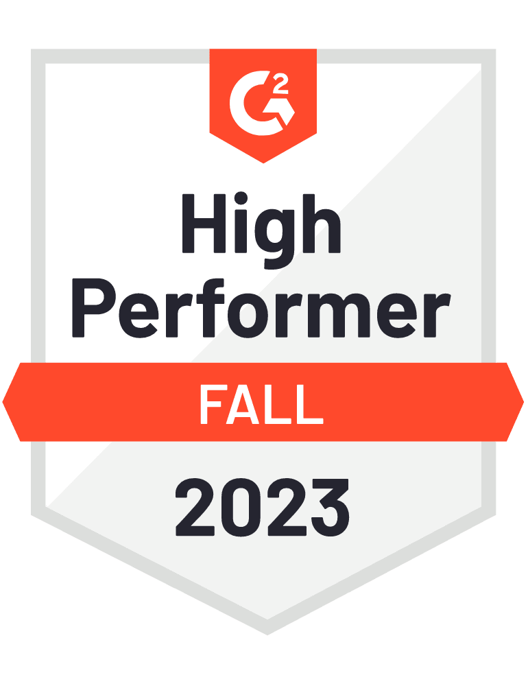 G2 High Performer Fall 2023 Award